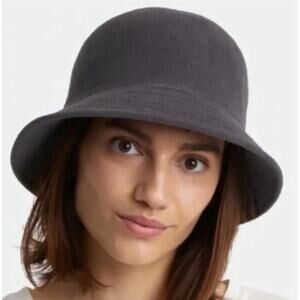 Brixton Suffolk Deep Gray Terrycloth Y2K Street Style Unisex Bucket Hat One Size